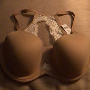 Soma Geo Lace Racerback Bra Nude 32DDD/32F